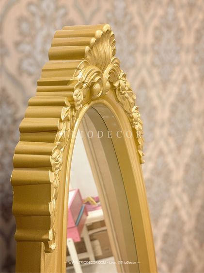 MAFALDA - II CLASSIC MIRROR กระจกเงาตั้งพื้นสไตล์วินเทจ รุ่น มาเฟลดา 2 สีทอง รูปที่ 2