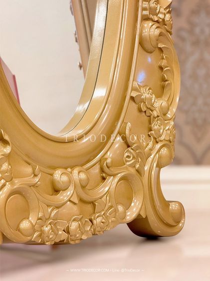 MAFALDA - II CLASSIC MIRROR กระจกเงาตั้งพื้นสไตล์วินเทจ รุ่น มาเฟลดา 2 สีทอง รูปที่ 8