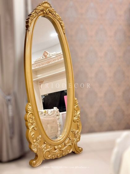 MAFALDA - II CLASSIC MIRROR กระจกเงาตั้งพื้นสไตล์วินเทจ รุ่น มาเฟลดา 2 สีทอง รูปที่ 4