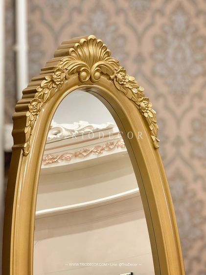 MAFALDA - II CLASSIC MIRROR กระจกเงาตั้งพื้นสไตล์วินเทจ รุ่น มาเฟลดา 2 สีทอง รูปที่ 5