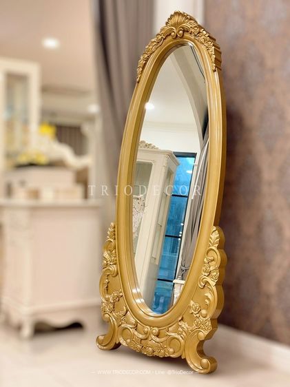 MAFALDA - II CLASSIC MIRROR กระจกเงาตั้งพื้นสไตล์วินเทจ รุ่น มาเฟลดา 2 สีทอง รูปที่ 7