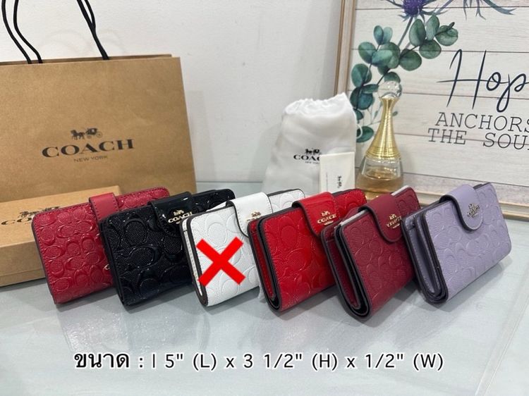 กระเป๋าสตางค์ Coach ใบสั้น  รูปที่ 3
