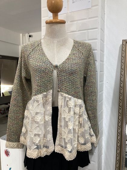 แขนยาว เนื้อ M เสื้อไหมพรม อื่นๆ เสื้อเบลเซอร์ไหมพรม