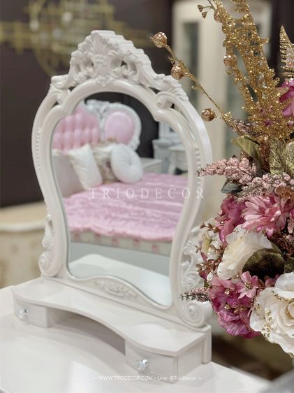 MAFALDA-III CLASSIC DRESSING TABLE โต๊ะเครื่องแป้งสไตล์วินเทจ เจ้าหญิง รุ่น มาเฟลดา 3 รูปที่ 5