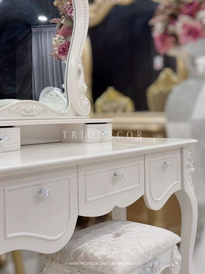 MAFALDA-III CLASSIC DRESSING TABLE โต๊ะเครื่องแป้งสไตล์วินเทจ เจ้าหญิง รุ่น มาเฟลดา 3 รูปที่ 14