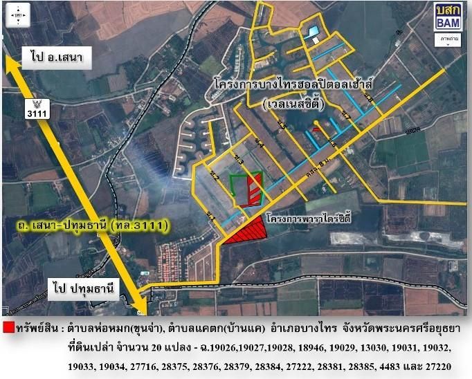 ใช่ 💖 ที่ดิน บางไทร ราคาพิเศษ! 💖 รูปที่ 4