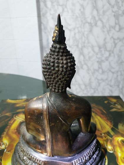 พระบูชาปางประทานพร สำนักพุทธรัตนประทีป หน้าตัก 5 นิ้ว ดินไทย อุดปูน สภาพผิวหิ้งสวยเก่าตามอายุบูชาไว้เป็นพระประจำบ้านได้สบาย รูปที่ 12