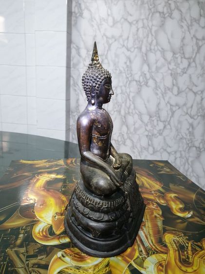 พระบูชาปางประทานพร สำนักพุทธรัตนประทีป หน้าตัก 5 นิ้ว ดินไทย อุดปูน สภาพผิวหิ้งสวยเก่าตามอายุบูชาไว้เป็นพระประจำบ้านได้สบาย รูปที่ 6