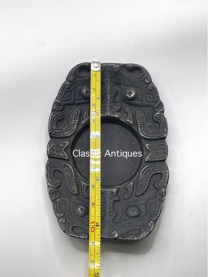 จาน ลายหน้ากาลโบราณ เก่าสะสม รูปที่ 11