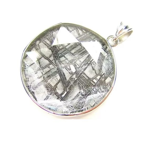 เงิน Gibeon Meteorite Pendant Star of David จี้เมทิโอไรต์
