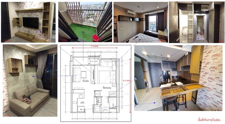 Sansiri เลี้ยงสัตว์ได้ ตกแต่งครบ 2015 ขายคอนโด นายน์ บาย แสนสิริ  ขนาด 36 ตารางเมตร ตึก A  ชั้น 17 ใกล้รถไฟฟ้า BTS วงเวียนใหญ่ รวมตกแต่งภายในใหม่ทั้งหมดพร้อมเข้าอยู่ รูปที่ 2