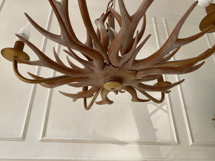 โคมระย้าเขากวาง สไตล์วินเทจ รูปที่ 4