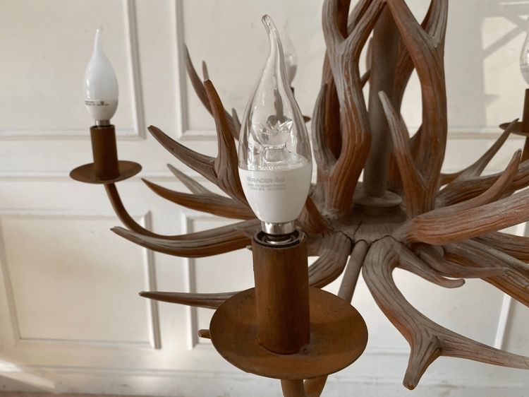 โคมระย้าเขากวาง สไตล์วินเทจ รูปที่ 7