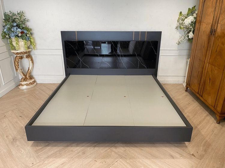 เตียง 6 ฟุต โครงไม้ สีดำ ที่นอน ยี่ห้อ Dunlopillo รุ่น Celeste รูปที่ 4