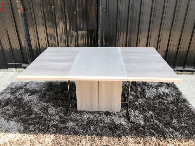 โต๊ะทำงานผู้บริหาร พร้อมตู้เอกสาร ขาเหล็ก สีน้ำตาล