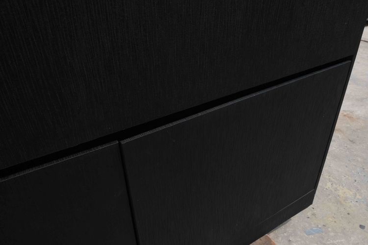 ตู้จิวเวลรี่ ตู้โชว์กระจก ตู้กระจกโชว์สินค้า โครงไม้ สีดำ-ส้ม 2บานเปิด  รูปที่ 13