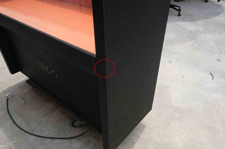 ตู้จิวเวลรี่ ตู้โชว์กระจก ตู้กระจกโชว์สินค้า โครงไม้ สีดำ-ส้ม 2บานเปิด  รูปที่ 17