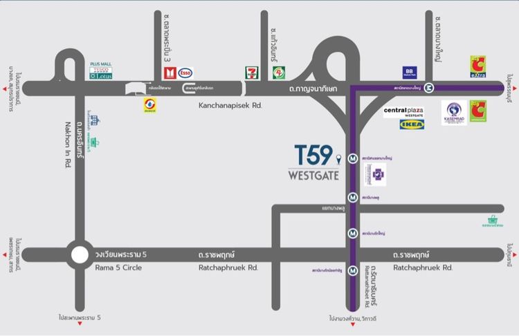 ขายตึกโฮมออฟฟิต5ชั้น ทำเลติดถนนใหญ่ใกล้เวสต์เกต รูปที่ 3
