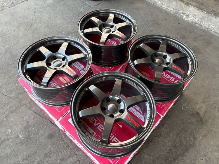 ล้อแม็กมือ1 ขอบ18 TE37 5รู114 กว้าง8.5 ออฟ35 สีเทากัน ล้อเบา FLOW FORMING งานSEVENFIFTH งานสวยมากๆ รูปที่ 3