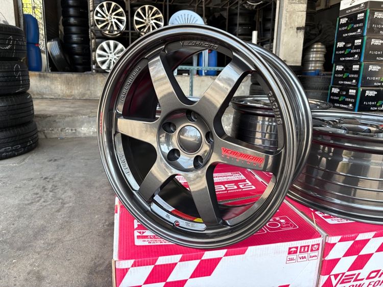 ล้อแม็กมือ1 ขอบ18 TE37 5รู114 กว้าง8.5 ออฟ35 สีเทากัน ล้อเบา FLOW FORMING งานSEVENFIFTH งานสวยมากๆ รูปที่ 5