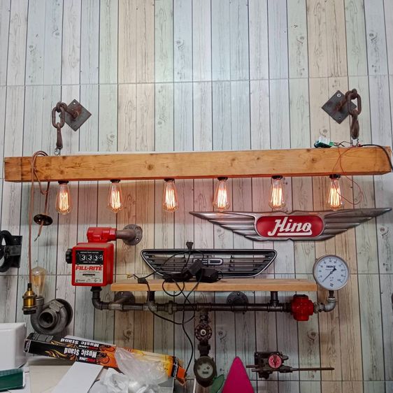 ขายโคมไฟ DIY Turbo โคมไฟขอนไม้ รูปที่ 2