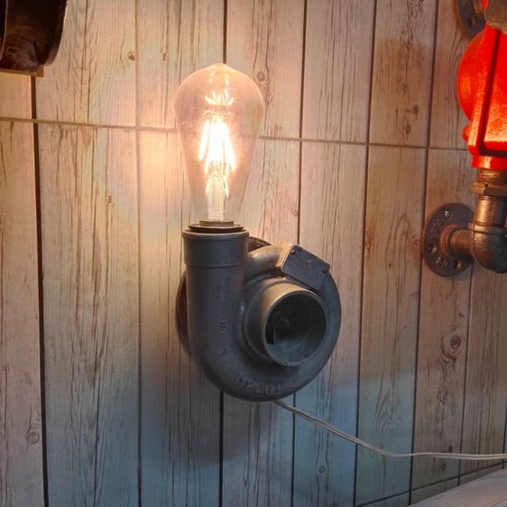 ขายโคมไฟ DIY Turbo โคมไฟขอนไม้ รูปที่ 9