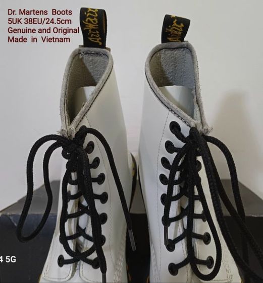 Dr.Martens Boots for Women 5UK 38EU(24.5cm) Original ของแท้ มือ 2 สภาพใกล้เคียงของใหม่, รองเท้าบู้ท Dr.Martens หนังแท้ พื้นเต็ม งดงามมาก รูปที่ 7