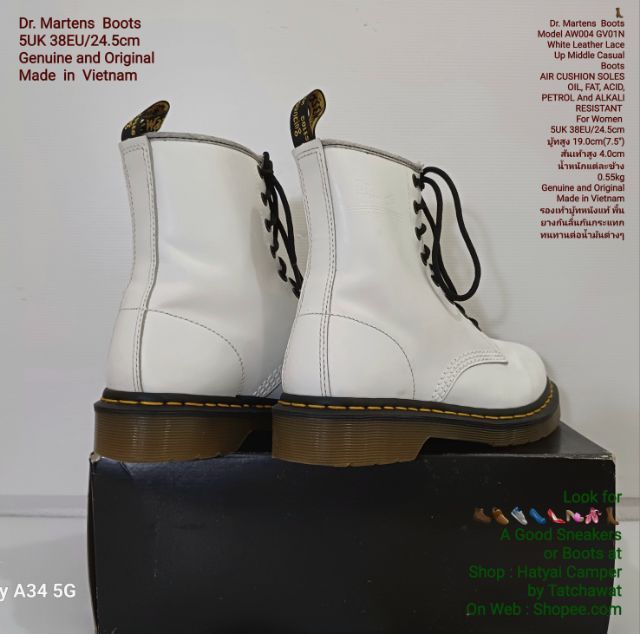 Dr.Martens Boots for Women 5UK 38EU(24.5cm) Original ของแท้ มือ 2 สภาพใกล้เคียงของใหม่, รองเท้าบู้ท Dr.Martens หนังแท้ พื้นเต็ม งดงามมาก รูปที่ 12