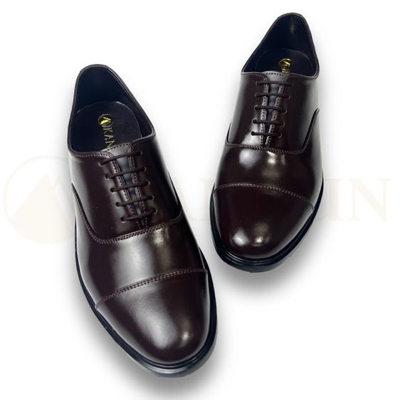 KANKUN Cap-Toe Oxford รองเท้าคัทชูผู้ชาย หนังวัวแท้ เกรดพรีเมี่ยม ทรงเรียบหรู สวยดีไซน์ทันสมัย แบบผูกเชือก หนังนิ่ม พื้นนุ่มพิเศษ รูปที่ 5