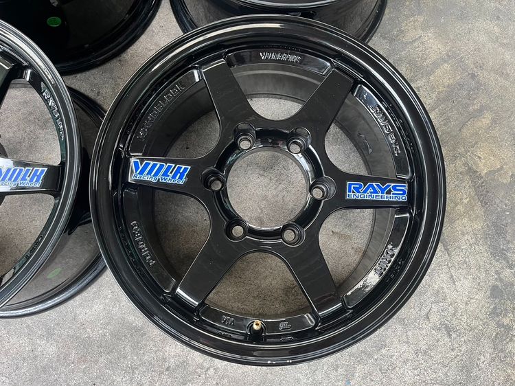 ✨ล้อแม็ก✨6รู139 TE37 DRIFT ขอบ 15 สีดำ💖สวยมาก💖 รูปที่ 3