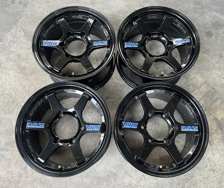 ✨ล้อแม็ก✨6รู139 TE37 DRIFT ขอบ 15 สีดำ💖สวยมาก💖 รูปที่ 7