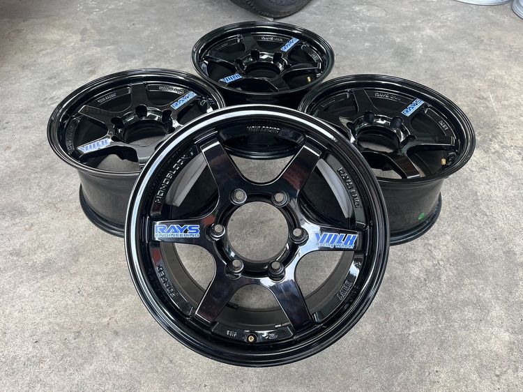 อื่นๆ อะลูมิเนียมอัลลอย 15" ✨ล้อแม็ก✨6รู139 TE37 DRIFT ขอบ 15 สีดำ💖สวยมาก💖