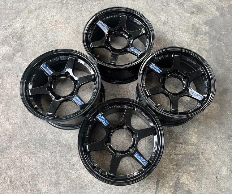 ✨ล้อแม็ก✨6รู139 TE37 DRIFT ขอบ 15 สีดำ💖สวยมาก💖 รูปที่ 6