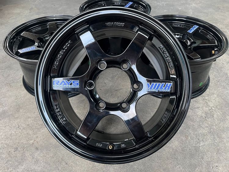✨ล้อแม็ก✨6รู139 TE37 DRIFT ขอบ 15 สีดำ💖สวยมาก💖 รูปที่ 2
