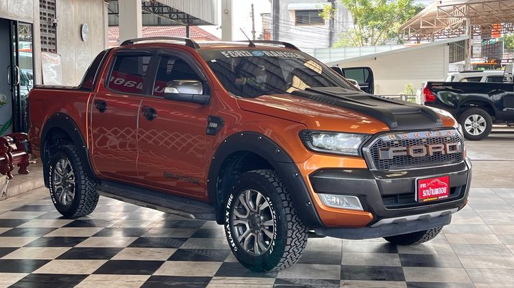 Ford Ranger 2018 2.2 Hi-Rider Wildtrak Pickup ดีเซล ไม่ติดแก๊ส เกียร์อัตโนมัติ ส้ม รูปที่ 3