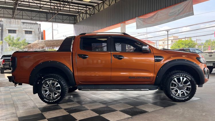 Ford Ranger 2018 2.2 Hi-Rider Wildtrak Pickup ดีเซล ไม่ติดแก๊ส เกียร์อัตโนมัติ ส้ม รูปที่ 4