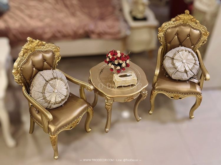 AETHER-I Classic Coffee Set ชุดโต๊ะน้ำชาสไตล์หลุยส์ รุ่น อีเธอร์ 1 รูปที่ 6