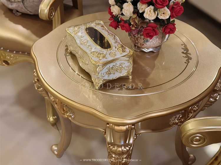 AETHER-I Classic Coffee Set ชุดโต๊ะน้ำชาสไตล์หลุยส์ รุ่น อีเธอร์ 1 รูปที่ 13