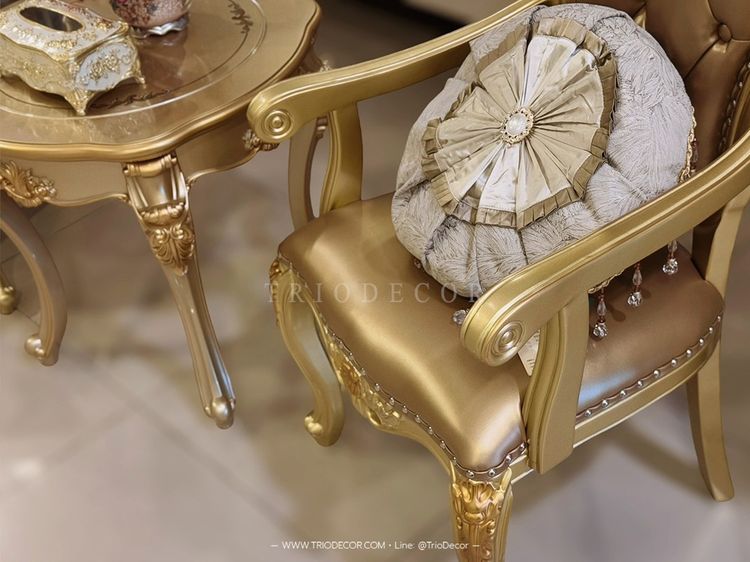 AETHER-I Classic Coffee Set ชุดโต๊ะน้ำชาสไตล์หลุยส์ รุ่น อีเธอร์ 1 รูปที่ 12