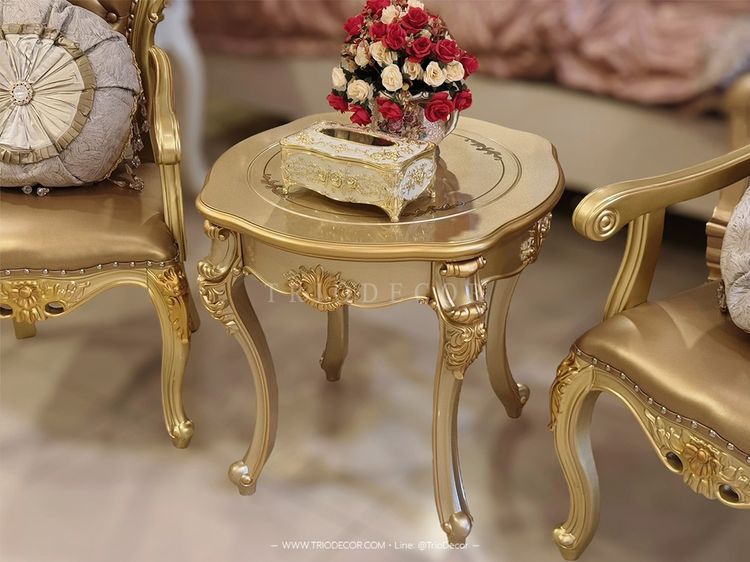 AETHER-I Classic Coffee Set ชุดโต๊ะน้ำชาสไตล์หลุยส์ รุ่น อีเธอร์ 1 รูปที่ 7