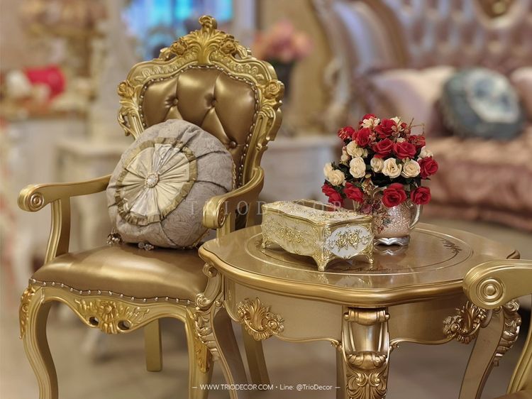 AETHER-I Classic Coffee Set ชุดโต๊ะน้ำชาสไตล์หลุยส์ รุ่น อีเธอร์ 1 รูปที่ 14