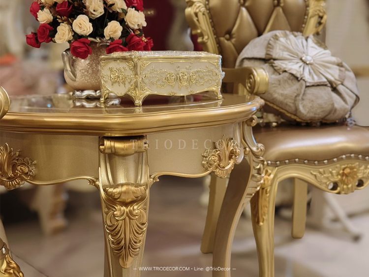AETHER-I Classic Coffee Set ชุดโต๊ะน้ำชาสไตล์หลุยส์ รุ่น อีเธอร์ 1 รูปที่ 11