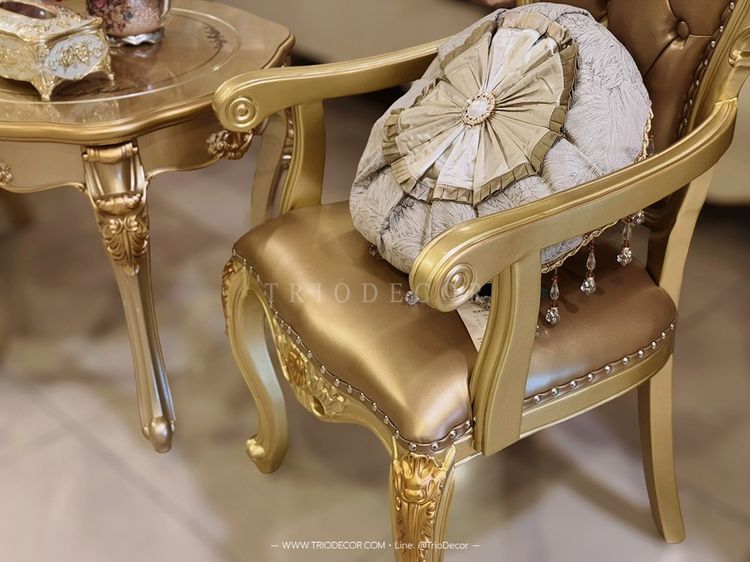 AETHER-I Classic Coffee Set ชุดโต๊ะน้ำชาสไตล์หลุยส์ รุ่น อีเธอร์ 1 รูปที่ 8