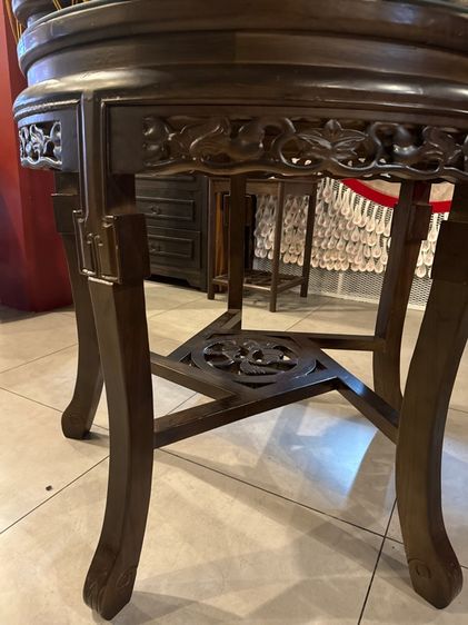 โต๊ะไม้ โต๊ะกลม นำเข้าจากจีน ขนาด 80 ซม รูปที่ 4