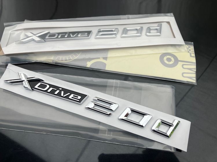 ตัวอักษร X Drive 20d BMW X3 ของรุ่น E83 F25 ติดประตูหน้า ฝาท้าย Sdrive 18i X1 E84 F48 รูปที่ 2