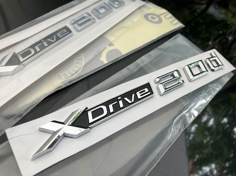 ตัวอักษร X Drive 20d BMW X3 ของรุ่น E83 F25 ติดประตูหน้า ฝาท้าย Sdrive 18i X1 E84 F48 รูปที่ 3