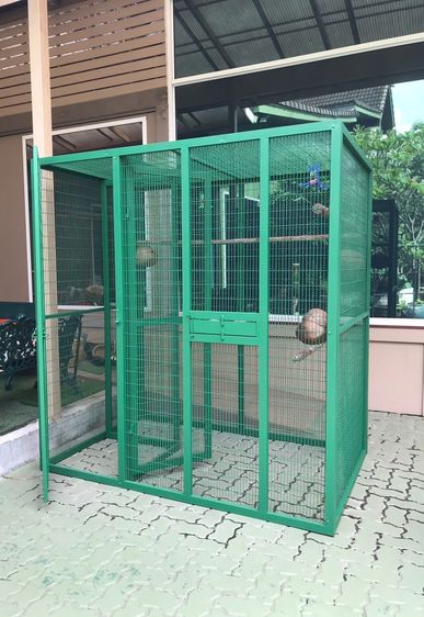 จำหน่ายและรับผลิตกรงสัตว์เลี้ยงทุกแบบทุกขนาด ราคาส่งจากโรงงานเน้นคุณภาพ กรงสุนัขติดมุ้งลวด กรงแมว กรงนกสนามตั้งพื้น กรงเพาะนก กรงบิน  รูปที่ 9