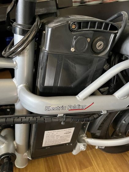 รถจักรยานไฟฟ้า 14นิ้ว สีเทา Dongc สภาพดีวิ่งไป500กม รูปที่ 3