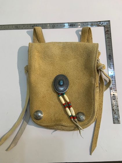 Hip bag ร้อยเข็มขัด หนังแท้ 
