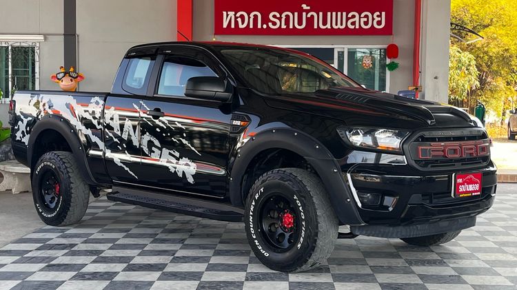 Ford Ranger 2018 2.2 Hi-Rider XL Plus Pickup ดีเซล ไม่ติดแก๊ส เกียร์ธรรมดา ดำ รูปที่ 3